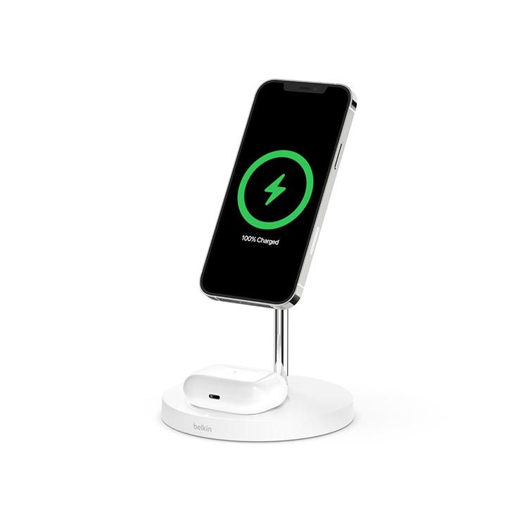 Belkin Boost Charge Pro 2-in-1 Wireless Charger Stand With Magsafe 15W